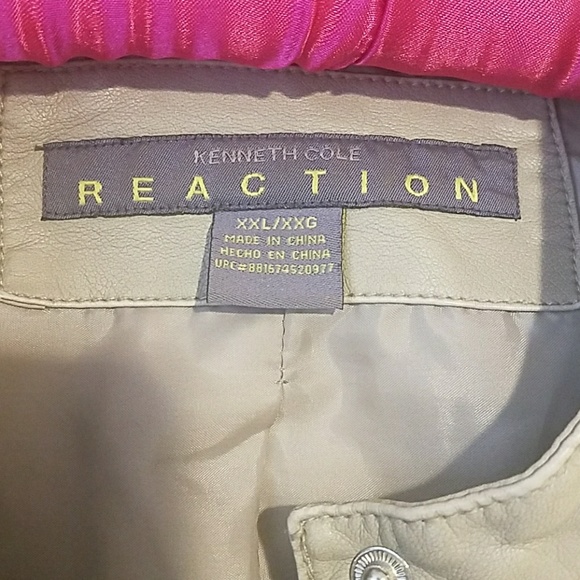 Kenneth Cole Reaction leather jacket - Picture 2 of 2